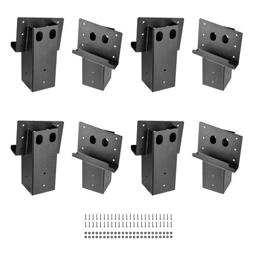Hjortskyddsfästen, plattformsfäste för utomhusbruk 3,6x3,6, passar 3,5x3,5 tum / 88,9x88,9 mm virke, kapacitet 2204lbs/1000kg stålhissfästen för hjortstativ, jaktskydd, skjutbod, 8 st