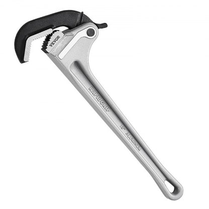 Rörtång, 18" rak rörtång i aluminium, automatisk käftjustering, justerbar rörmokeri, lätt att bära, ergonomiskt handtag, upphängbar design, för vattenrör, bilreparationer