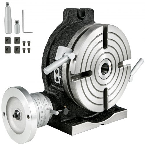 Roterande bord 20,3 cm vertikalt och horisontellt roterande bord, 20,3 cm horisontellt vertikalt HV8 precision 3MT fräsning borrmaskin Vernieravläsning fräsning borrning uppborrning för fräsmaskin