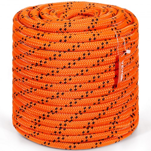 Arborist Trädklätterrep Dubbelflätad Polyester 1,9 cm x 67,1 m 24-trådig
