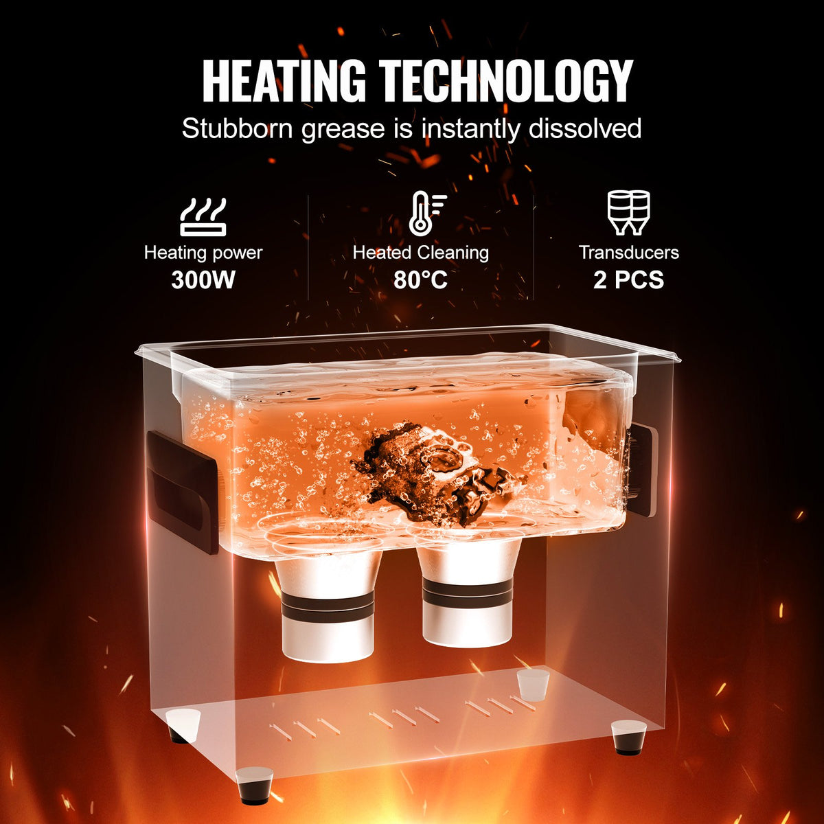 3L ultraljudsrengöring, 120W digital ultraljudsrengöringsmaskin med skonsamt läge och uppgraderad avgasning, 40kHz ultraljudsrengöringsmaskin med värmare och timer för smycken, glasögon, verktygshållare