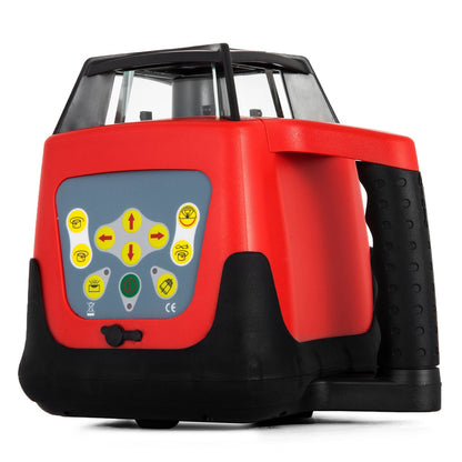 Röd lasernivå Roterande självnivellerande mätning Automatisk roterande röd stråle med mottagare Fjärrkontroll Bärväska