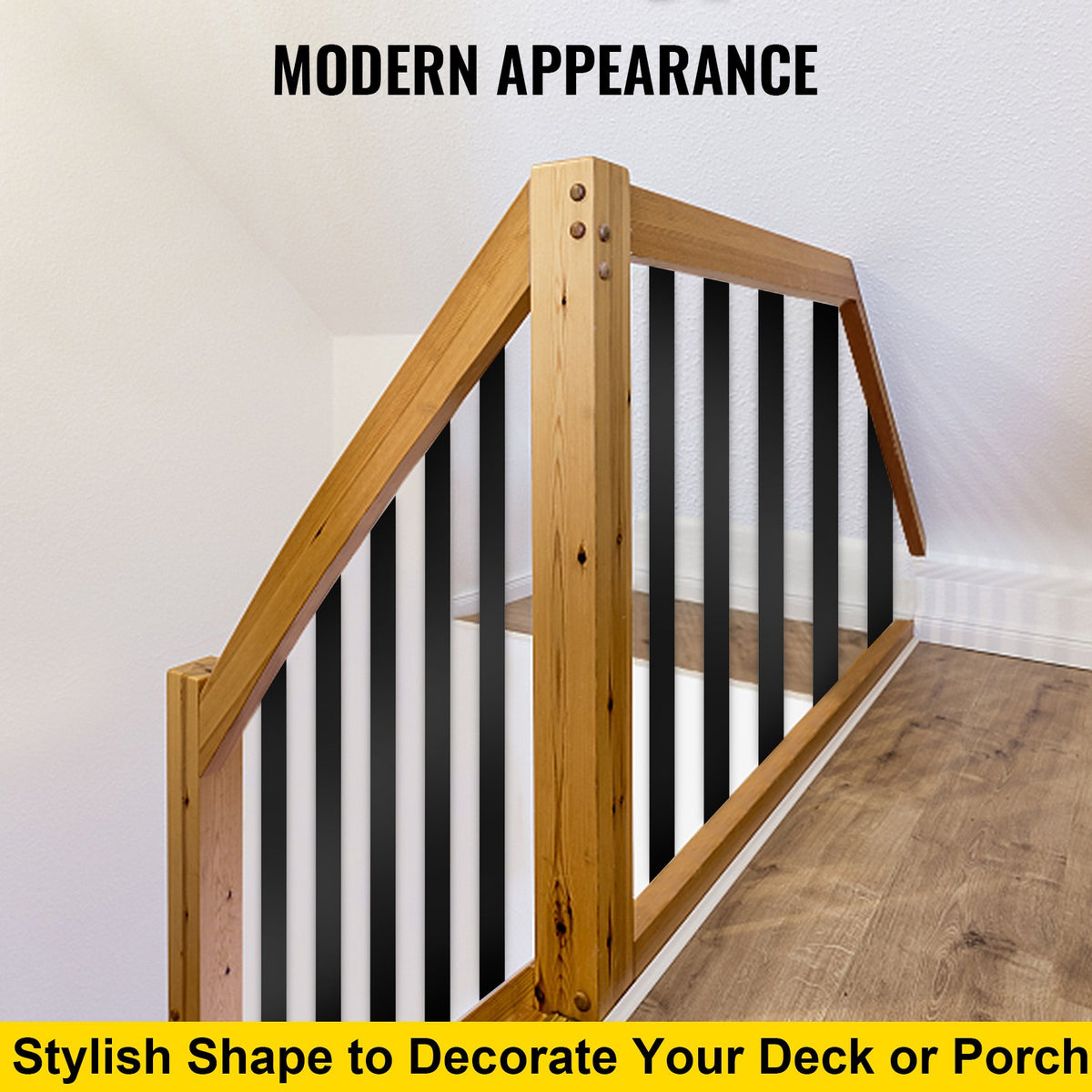 Trädäcksbaluster, 16-pack metalldäckspindar, 29,5"x1" trappbaluster med skruvar, däckräcke i aluminiumlegering för trä- och kompositdäck, snygg baluster för utomhustrappdäck/veranda