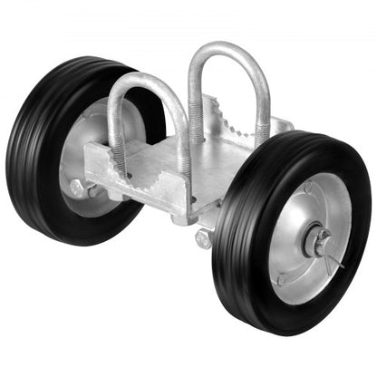 Skjutgrindssats, 15 cm rullgrindssats, universella justerbara skjutgrindsrullar, kraftig skjutgrindsstyrrulle för skjutgrindar och rullportar, 200 kg last, svart