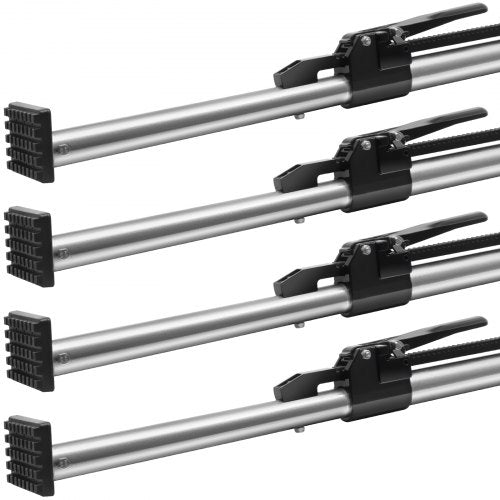 Laststång, spärrlastbar laststång justerbar från 204 cm till 284 cm, kraftig laststabilisator i stål med 140 kg kapacitet, laststång för lastbilsflak, släpvagn, påhängsvagn (4 st)