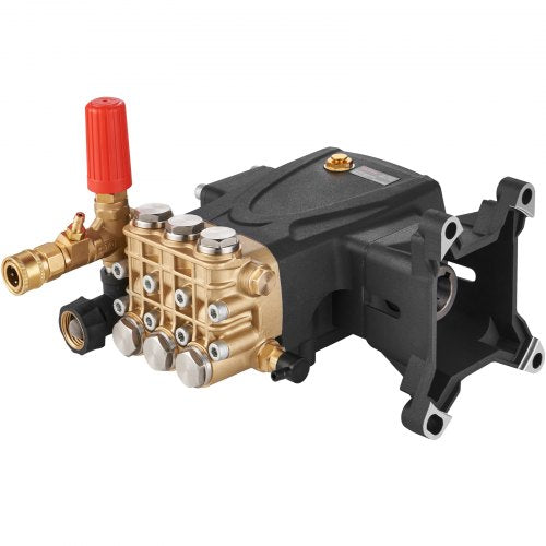 Högtryckstvättspump, 25,4 mm axel horisontell triplexkolv, 4400 PSI, 4 GPM, reservsats för högtryckstvättspumpar, reservdelar till tvättpump, kompatibel med Simpson MorFlex-modellerna 40224, 40225, 40226