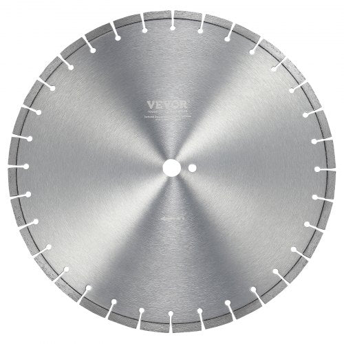 Diamantklinga, 18 tum/450 mm betongsågklinga för vått eller torrt bruk, 0,47 tum/12 mm diamantsegmentklinga med platt tänder, universal 1 tum/25,4 mm centrumhålsdiameter, för betong, cementskiva, kakel, tegel
