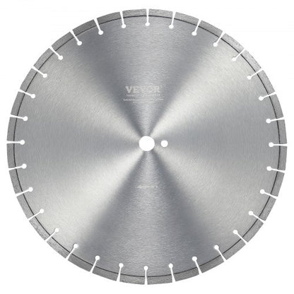 Diamantklinga, 18 tum/450 mm betongsågklinga för vått eller torrt bruk, 0,47 tum/12 mm diamantsegmentklinga med platt tänder, universal 1 tum/25,4 mm centrumhålsdiameter, för betong, cementskiva, kakel, tegel