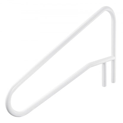 Pool Rail, 137.1 x 81.3 cm Pool Handrail, 100kg Load Capacity Heavy Duty Stainless Steel Swimming Handrail, Seamless Welding, Recessed or Base Mount, for Poolside, Water Parks, Spa Centers