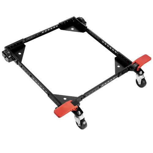 Mobil bas, 227 kg viktkapacitet, justerbar från 30 x 30 cm till 91 x 91 cm, kraftigt universellt mobilt basstativ med svängbara hjul, för träbearbetningsutrustning, bandsåg, elverktyg, maskiner