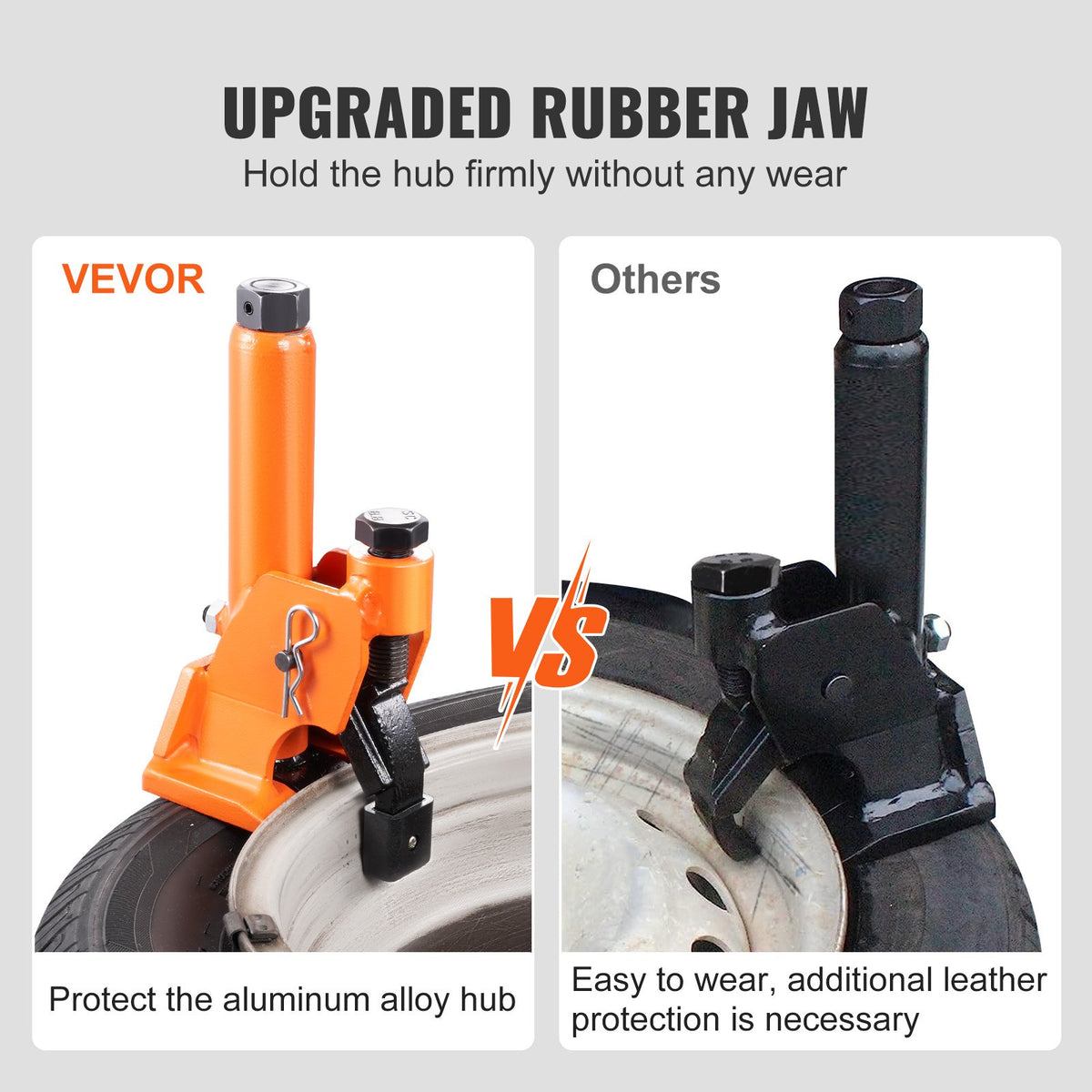 Manual Tire Bead Breaker, 96.5-106.7 mm Tires Changer Tool with Rubber Pad, Protect Aluminum Alloy Hubs, Easy-Operated Tire Repair Tool for ATVs/UTVs, Tractors, Trucks, Cars, Heavy Duty Tires