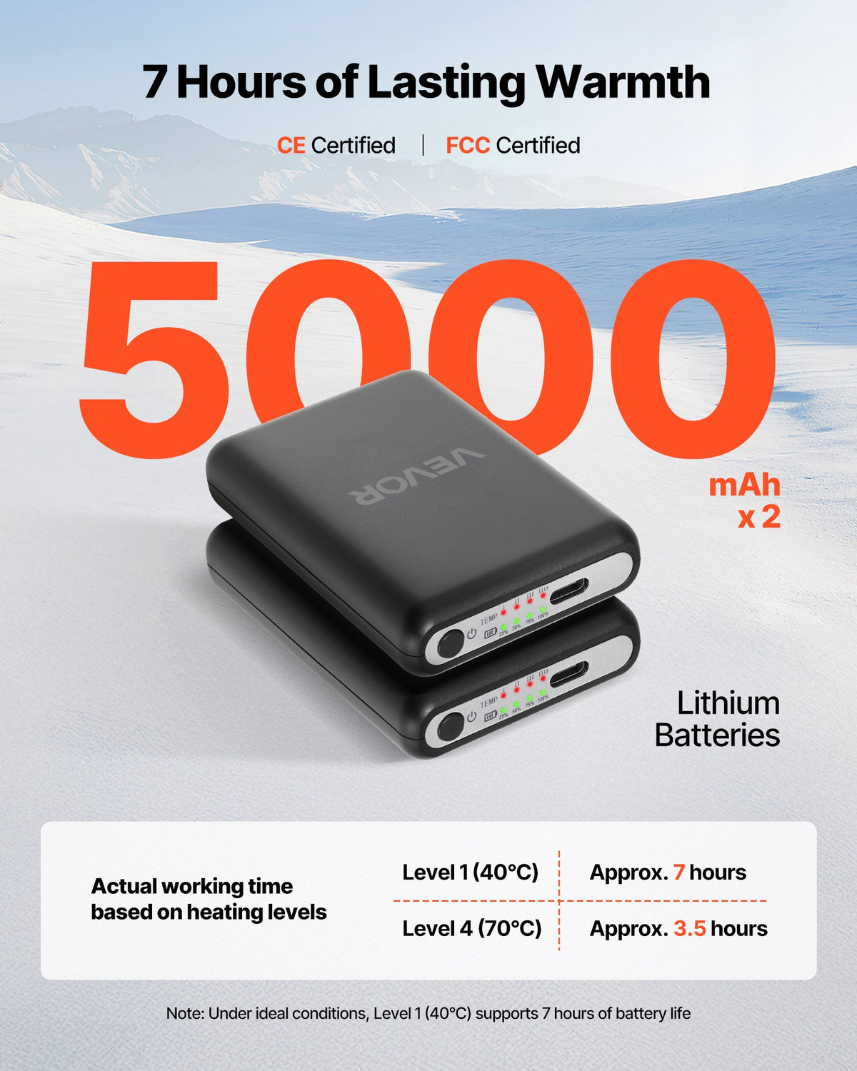 Värmesockor, liten storlek, 5000mAh batteriladdningsbara värmesockor med 4 värmenivåer, elektriska värmesockor med app-kontroll för män kvinnor, fotvärmare för jakt ridning camping vandring