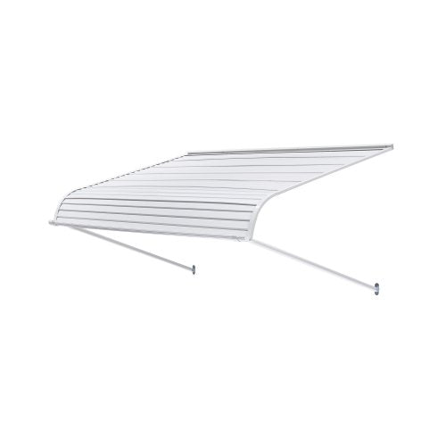 Aluminiummarkis 60 x 42 tum, hållbar fönstermarkis dörrtak, lätt och stabil aluminiummarkis för dörrar utvändigt regn snö solljusskydd för dörr entréfönster uteplats veranda