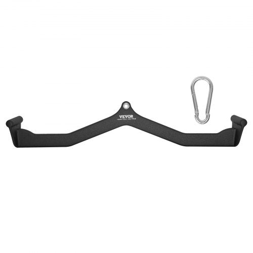LAT Pulldown-tillbehör, V-stångstillbehör för rodd med kabelmaskin, triceps-pulldown-stång, gummibelagt handtag för ryggstyrketräning, bicepscurl, triceps-lats-pulldown-stång för hemmagym