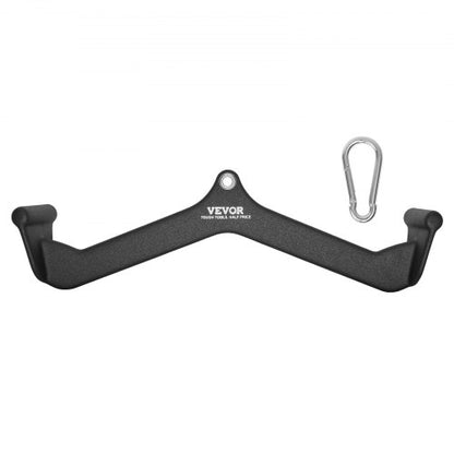 LAT Pulldown-tillbehör, V-stångstillbehör för rodd med kabelmaskin, triceps-pulldown-stång, gummibelagt handtag för ryggstyrketräning, bicepscurl, triceps-lats-pulldown-stång för hemmagym
