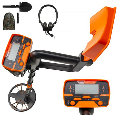Yellow Metal Detector 3010 Waterproof Disc Metal detectors Underwater Underground High Accuracy LCD Display Metal Detector for Adults and Children Headphone Automatic Detector