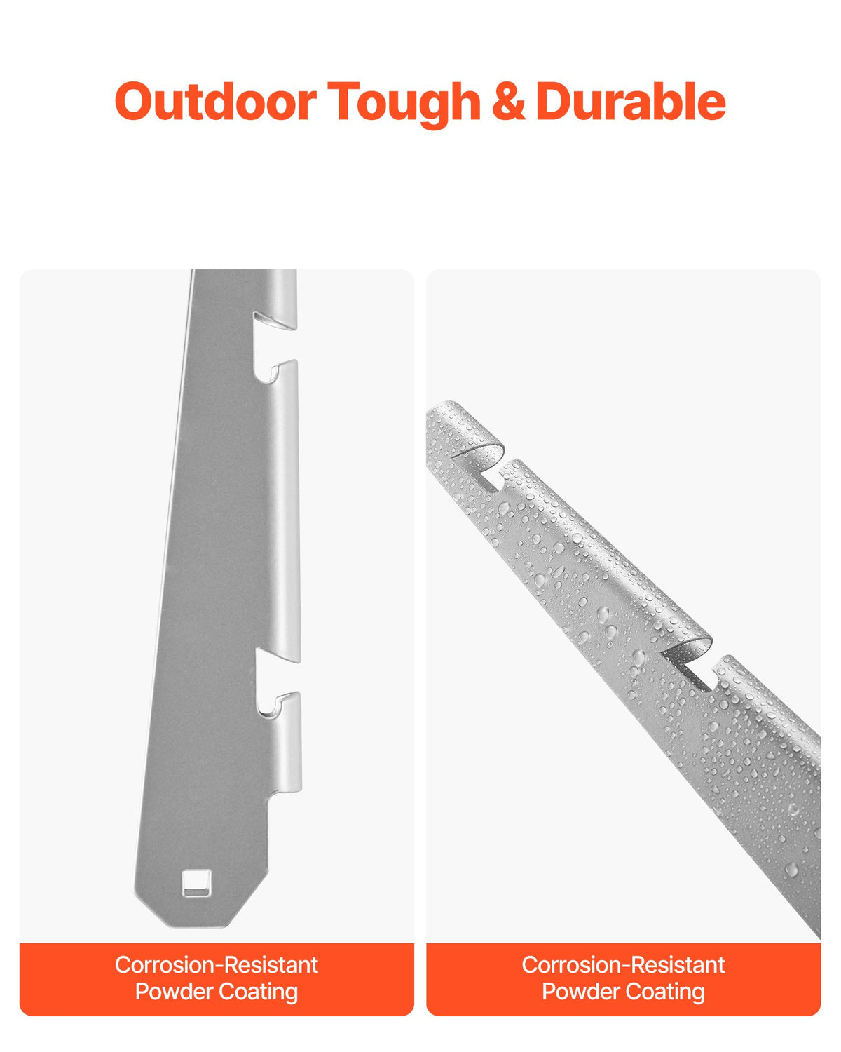 Taggtrådsarm, 10-pack 310 mm förlängare för staketstolpar, platt eller ytmonterad, förlängare av galvaniserat stål, skyddar avskildhet och förhindrar att husdjur hoppar av, för utomhusbruk av trä och betong