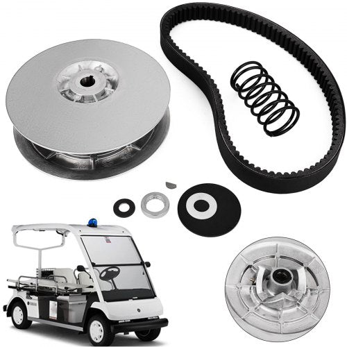 Bakre kopplingssats för Yamaha bensindriven golfbil G2-G22 1985+ Sekundärkopplingssats med rem JN6-G6201-03 JN6-G6201-04, Silver