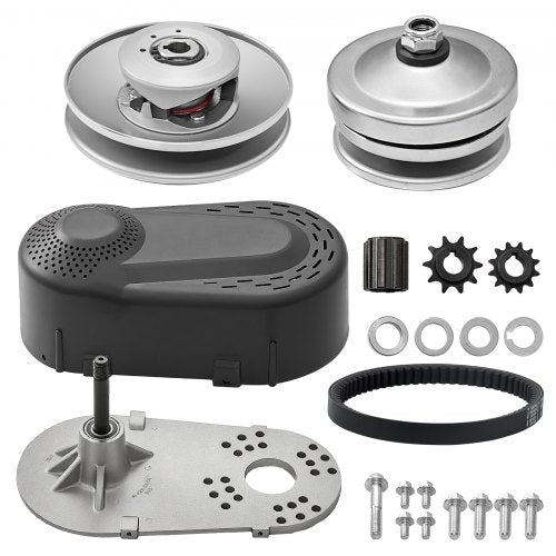 Drivkoppling, 2-8 hk motor, 2000 varv/min höghållfast drivkoppling med asymmetriskt designade hjul och robust gummirem, robust och hållbar koppling med kompletta tillbehör, passar olika motorer.