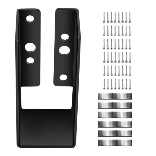 Dold bjälklagsupphängning, 2"x4" utomhusdetaljer med dold fläns, 24-pack Dolda bjälklagsfästen, Q235 stålplåt pulverlackerad Dold bjälklagsupphängning för framsida, inre 40x91 mm för balksvängning