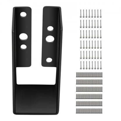 Dold bjälklagsupphängning, 2"x4" utomhusdetaljer med dold fläns, 24-pack Dolda bjälklagsfästen, Q235 stålplåt pulverlackerad Dold bjälklagsupphängning för framsida, inre 40x91 mm för balksvängning
