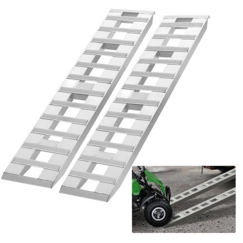 182,9x38,1 cm aluminiumramper 2721,6 kg kapacitet lastramper 2 st