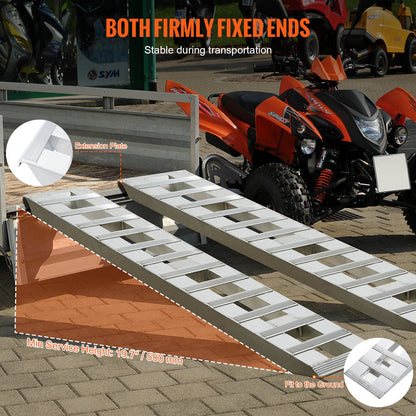 182,9x38,1 cm aluminiumramper 2721,6 kg kapacitet lastramper 2 st