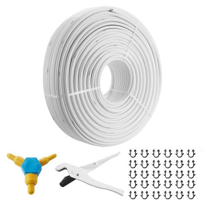 PEX-AL-PEX Tube, 300 m, 16 mm Diameter Aluminum-Plastic Composite Pipe Oxygen Barrier Radiant Floor PEX Pipe, 2 mm Thickness Radiant Heat Floor Plumbing Inner Aluminum Layer PEX Tubing Pipe