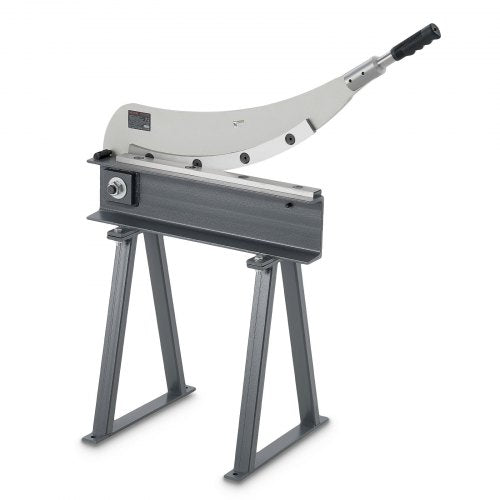 Giljotinsax, 500 mm bäddbredd bänkskärare, manuell handplåtsax för metallplåtbearbetning, med Q235-material, hög precision, stativ, för kretskort, aluminium, stål, koppar, plast