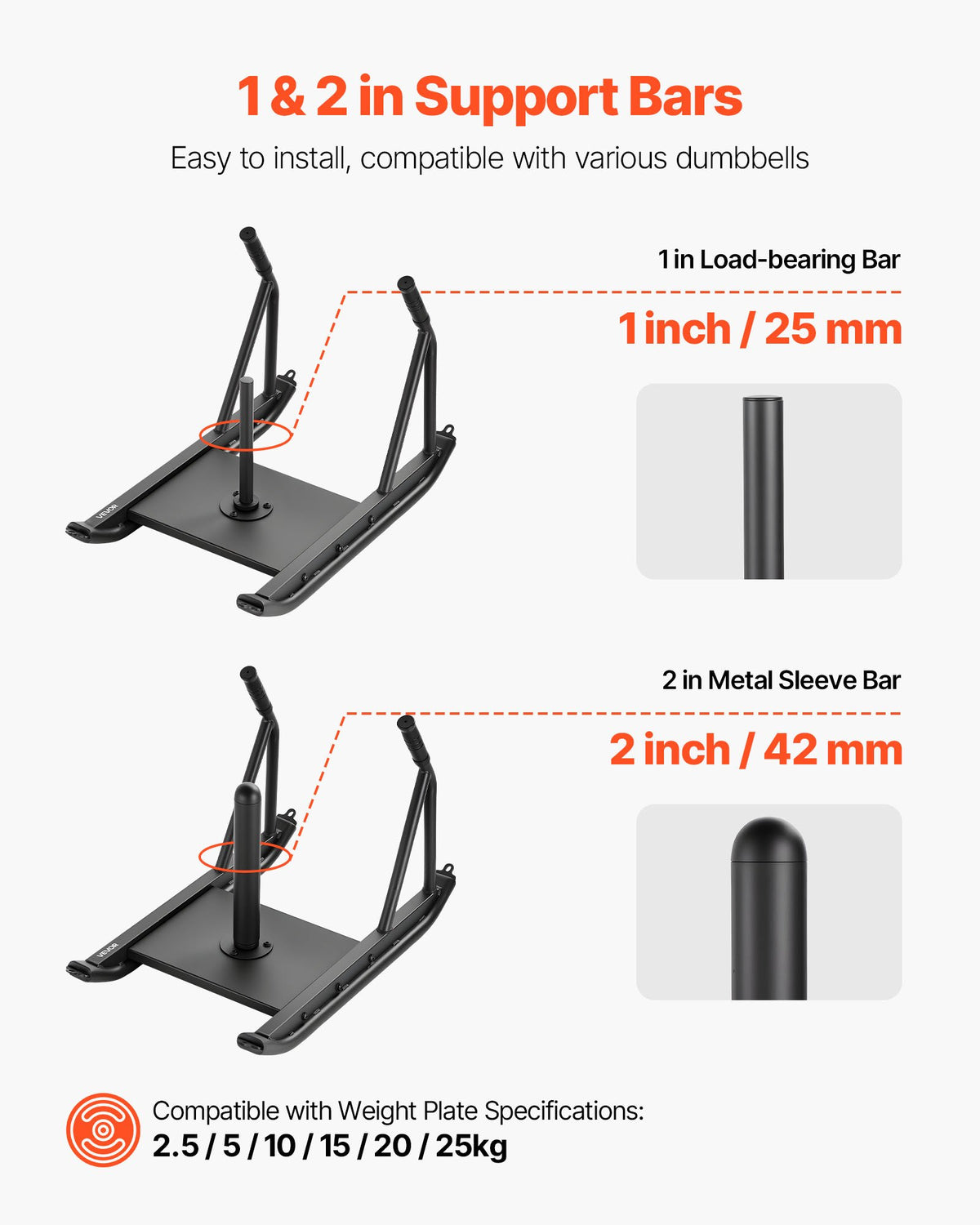Weight Sled, Steel Power Sled, Fitness Strength Training Sleds for Athletic Exercise Speed Improvement, Workout Fitness Equipment with Handle, Compatible with 25/51 mm Weight Plates, Black