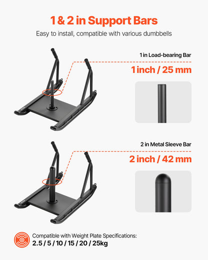 Weight Sled, Steel Power Sled, Fitness Strength Training Sleds for Athletic Exercise Speed Improvement, Workout Fitness Equipment with Handle, Compatible with 25/51 mm Weight Plates, Black