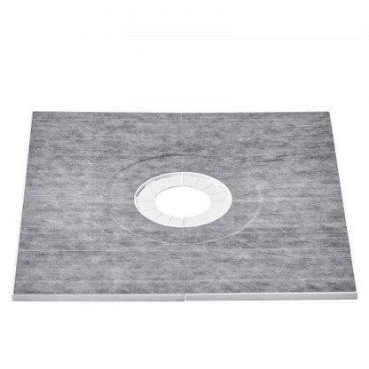 Duschkantsats, 914x914 mm duschkarmsats med 160 mm centralt avlopp, lätta EPS-duschinstallationssatser med 2 vattentäta dukar, sluttande duschkar för badrum