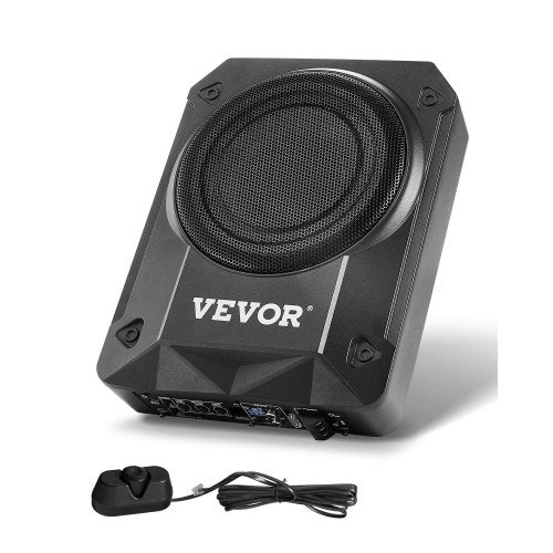 8" 800W subwoofer för undersätet, smala, drivna subwoofers för bil under sätet, inbyggd lågprofilsubwooferförstärkare, hög-/lågnivåingång och volymkontroll för stadsjeepar, bil, lastbil, husbil