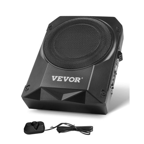 10" 400W subwoofer för undersätet, smala, drivna subwoofers för bil under sätet, inbyggd lågprofilsubwooferförstärkare, hög-/lågnivåingång och volymkontroll för stadsjeepar, bil, lastbil, husbil