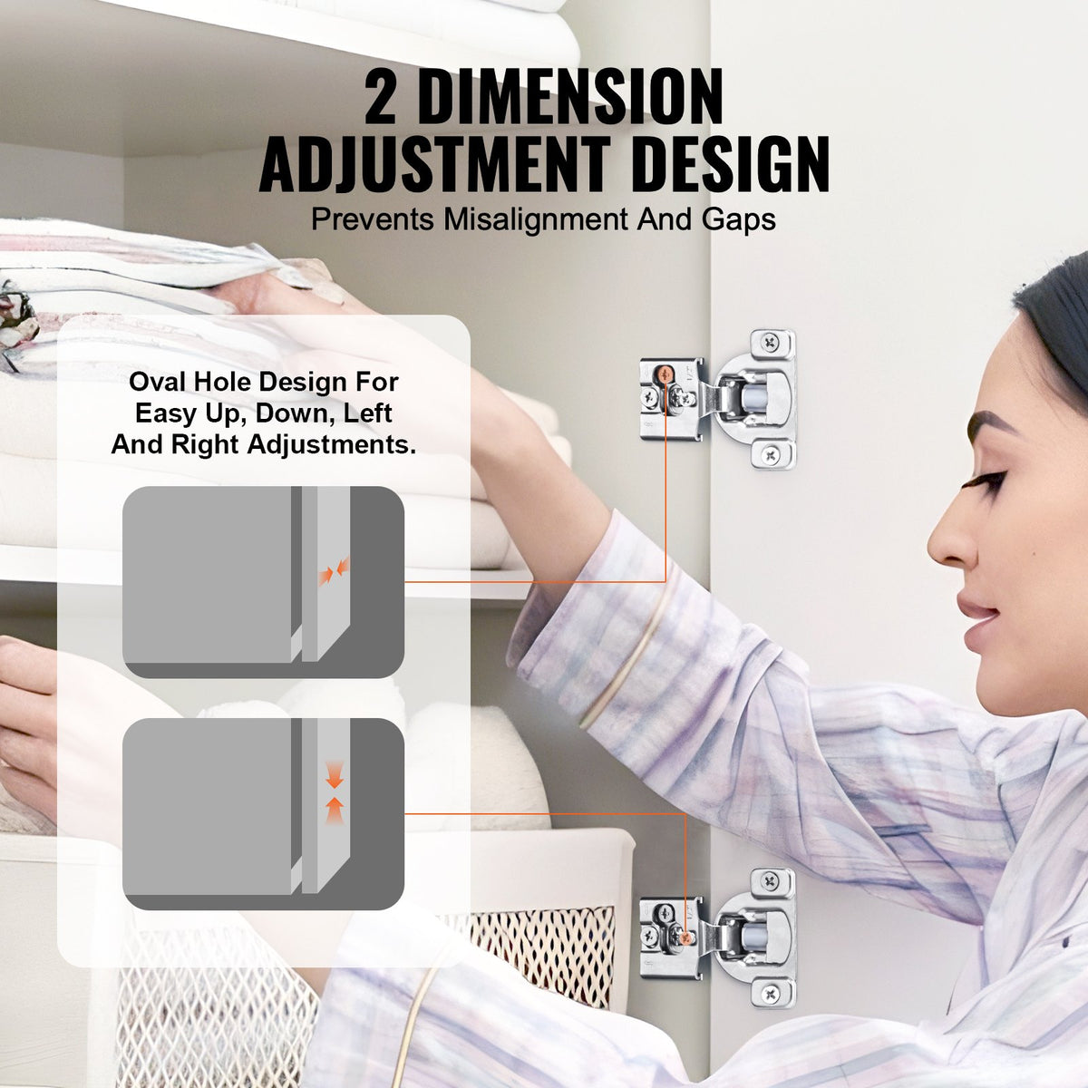 Cabinet Hinges, 50 Packs Partial Overlay Kitchen Cabinet Door Hinges, 105 Degree Opening Angel Soft Close Concealed Cupboard Hinges for Framed Cabinet Type, with Mounting Screws