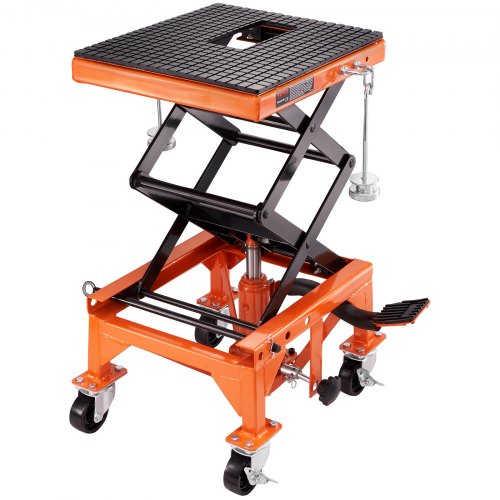 Hydraulic Motorcycle Lift Table 158.8 kg Dirt Bike Scissor Jack Stand
