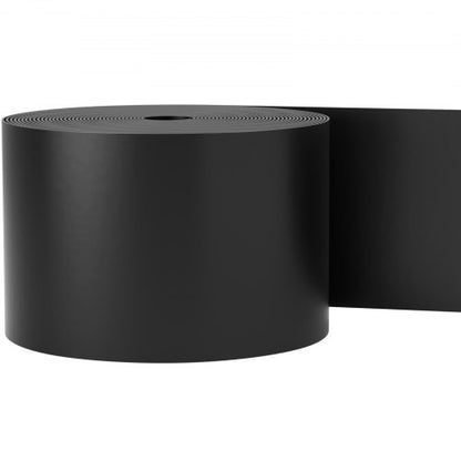 Kantlist, 25 cm djup, 91 m total längd, återvunnen HDPE-spiralformad terrassbräda, flexibel böjbar kantlist för landskapsarkitektur, gräsmatta, trädgård, uteplats, mot invaderande ogräs, svart