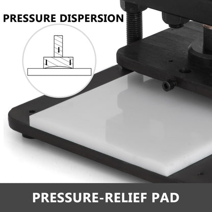Leather Cutting Machine 260x150mm Manual Die Cutter Heavy Duty Leather Embossing Machine Hand Press Mold Mould Leather Die Cut Leather Craft Cutting Machine for Various Materials