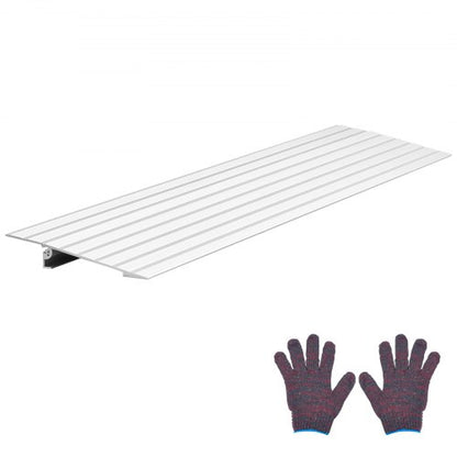 Door Threshold Ramp, 26 mm Rise, Aluminum Alloy Threshold Ramp Rated 363 kg Load Capacity, Handicap Ramps for Home Steps for Wheelchair, Scooters, Power Chairs, Walkers, Bicycle, Tricycle