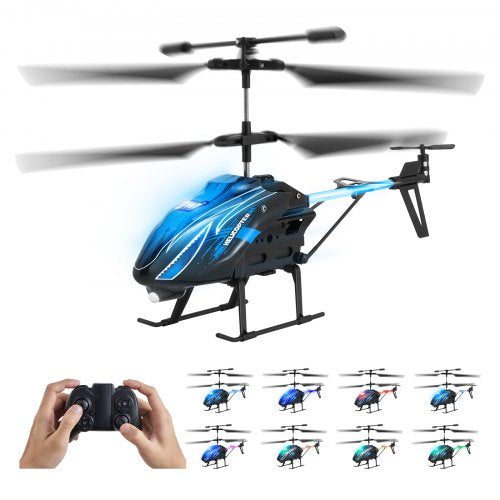 RC-helikopter, 2,4 GHz flygande fjärrstyrd helikopter, 3,5-kanaligt RC-flygplan för barn, 16 minuters flygtid, höjdhållning, start/landning med en knapp och LED-lampor, leksaker för barn från 8 år