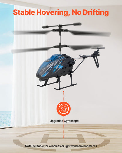 RC-helikopter, 2,4 GHz flygande fjärrstyrd helikopter, 3,5-kanaligt RC-flygplan för barn, 16 minuters flygtid, höjdhållning, start/landning med en knapp och LED-lampor, leksaker för barn från 8 år