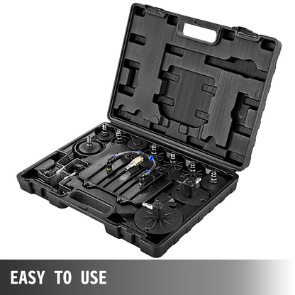 Pneumatic Air Pressure Bleeder, Brake Pressure Bleeding Tool Portable Brake and Clutch Bleeder Valve System Kit Garage Workshop Mechanics Brake Oil and Fluid Extractor Bleeder Tool