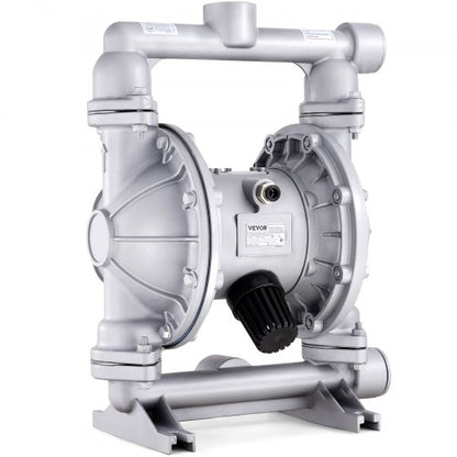 Luftdriven dubbelmembranpump, 44 GPM, max 115 PSI luft- och spilloljepneumatisk överföringspump med 2 extra membran, 3,8 cm inlopp och utlopp Membranpump i aluminiumlegering för diesel, fett och olja