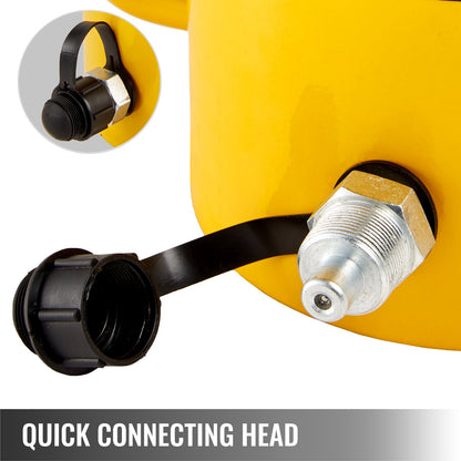 60T 2-tums hydraulcylinderdomkraft ihålig enkelverkande hydraulcylinder 50 mm hydrauliska lyftcylindrar för riggare och tillverkare (60T 2-tums ihålig)