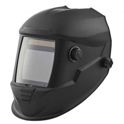 Svetshjälm med automatisk nedbländning, 100 x 80 mm svetshuva i äkta färg, soldriven svetsmask med 4 ljusbågssensorer, bred skugga 4/5-9/9-13 för TIG MIG-svetsning, skärning och slipning - METIS-serien