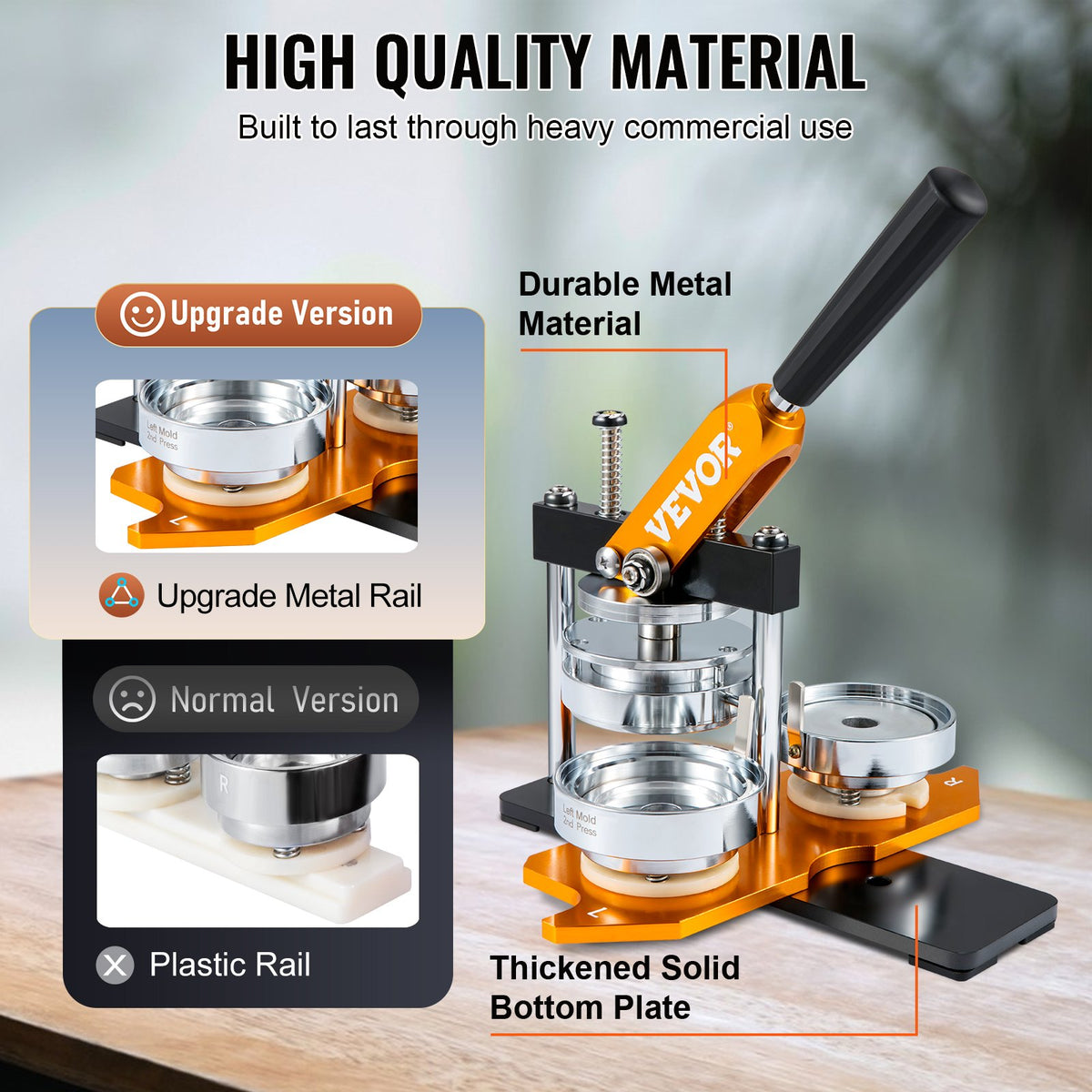 Button Maker Machine, 75 mm (3 inch) Badge Punch Press Kit, Children DIY Gifts Pin Maker, Button Making Supplies with 500pcs Button Parts & Circle Cutter & Magic Book