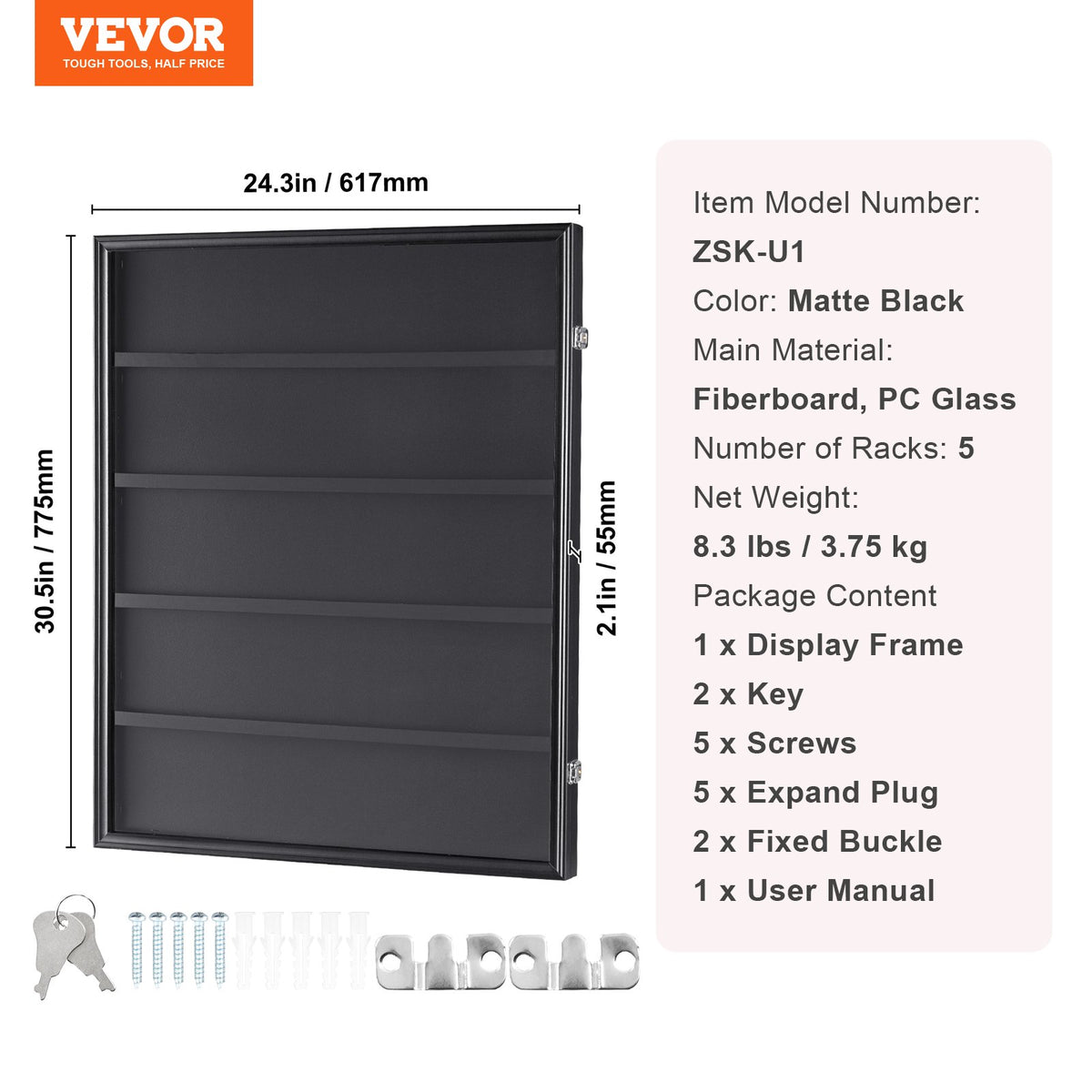 Displayfodral för sportkort med 35 grader, 24,3x30,5x2,1 tum/61,7x77,5x5,3 cm, basebollkortsdisplayram med 98 % UV-skydd, klar PC-glas, låsbart väggskåp för fotboll, basket, hockey och samlarkort