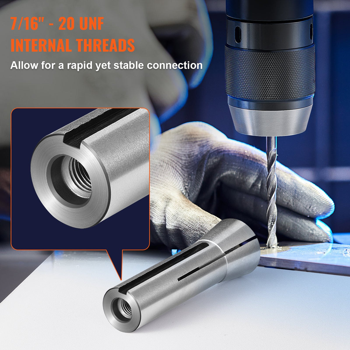 13 delar Precision R8 hylssats, 1/8" - 7/8", 45# fräshylsechuck 0,0012"/30μm TIR med 13 märkta förvaringslådor, för fräsmaskiner, borrpressar, uppborrningsmaskiner, fleroperationscenter