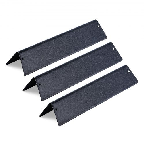 Smaksättningsbarer, 39 cm grillreservdel, för Weber Spirit I &amp; II 200-seriens grillar, inklusive Spirit II E-210, II E-220, II S-210, E-210, S-210, porslinsemaljerad stålvärmeplatta, 3-pack
