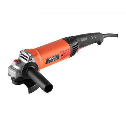 Vinkelslip, 127 mm elektrisk slipmaskin, 5,4 ampere 10 000 varv/min höghastighets sladdanslutna vinkelslipmaskiner med justerbart dammskydd för metallslipning, skärning, rostborttagning (skiva ingår ej)